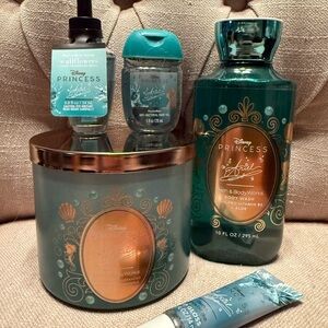 Disney Princess Ariel Bath and Body Set - Teal and Gold